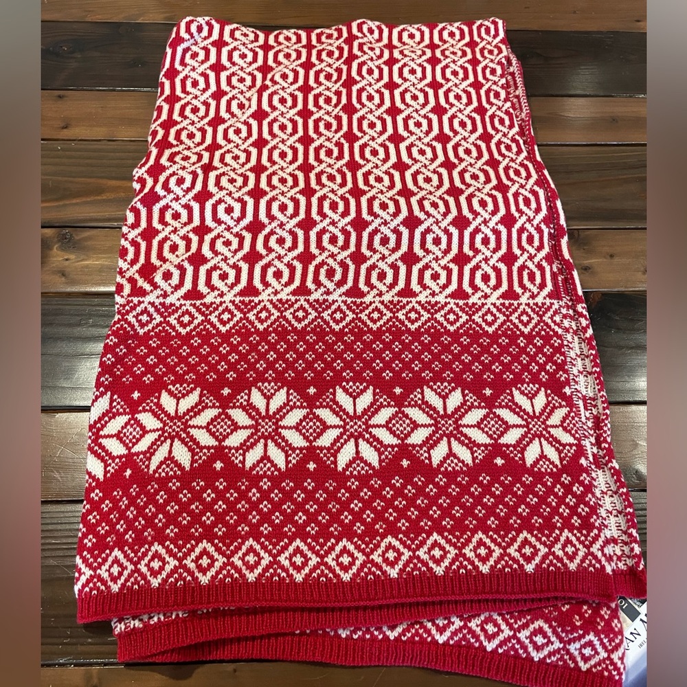 New Aran Mor Wool Winter Throw Blanket